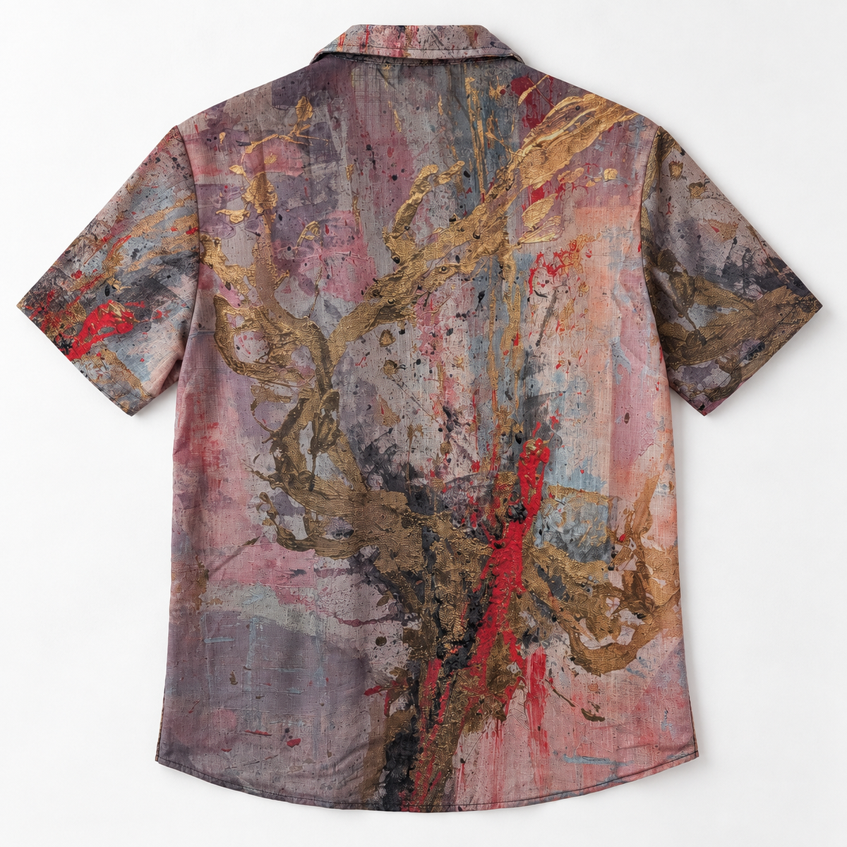 Back view of the Pink Ash Paradise Yacht Rob Signature Shirt