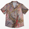 Front view of the Pink Ash Paradise Yacht Rob Signature Shirt