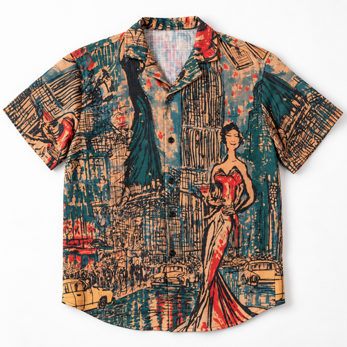 Front view of the Manhattan the Last Martini Yacht Rob Signature Shirt