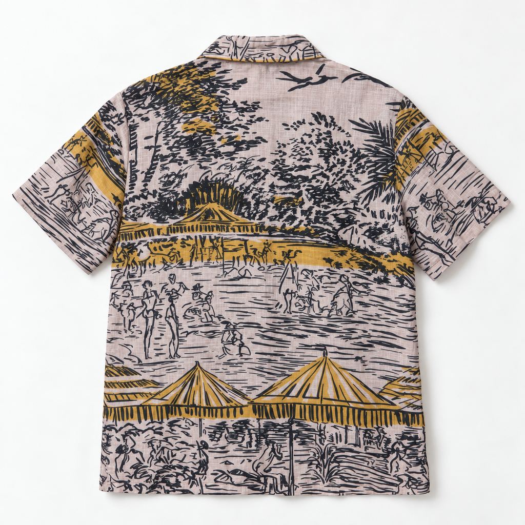 Back view of the Riviera Yacht Rob Signature Shirt