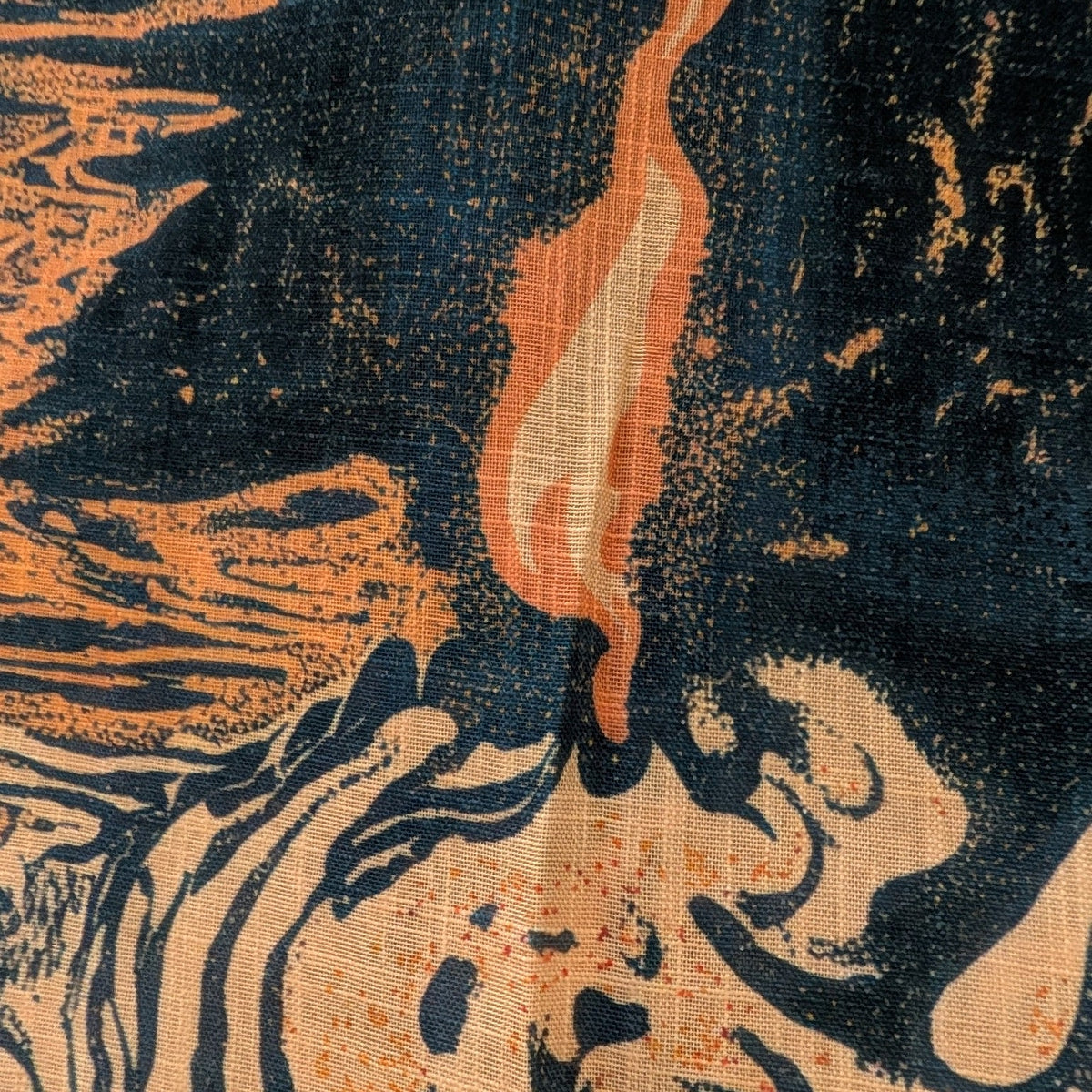 Close-up of the Dusk by Candle Light textured bartender-series print