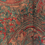 Close-up of the Follies illustrated casino-night print