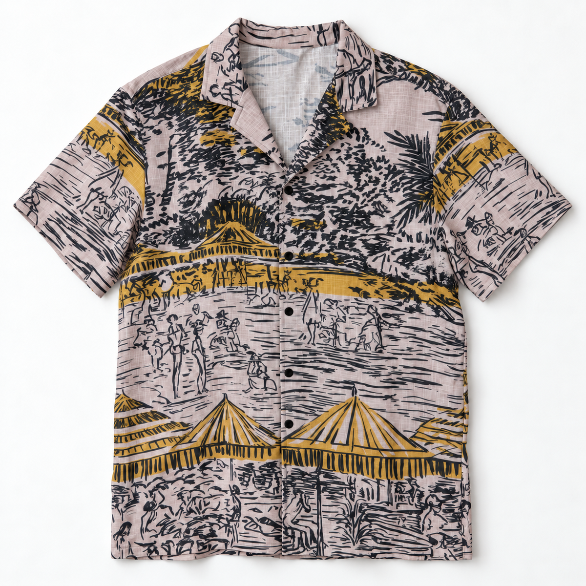 Front flat-lay view of the Riviera Yacht Rob Signature Shirt