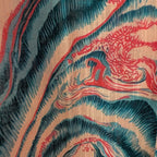 Close-up of the Smoked and Shucked raw-bar print