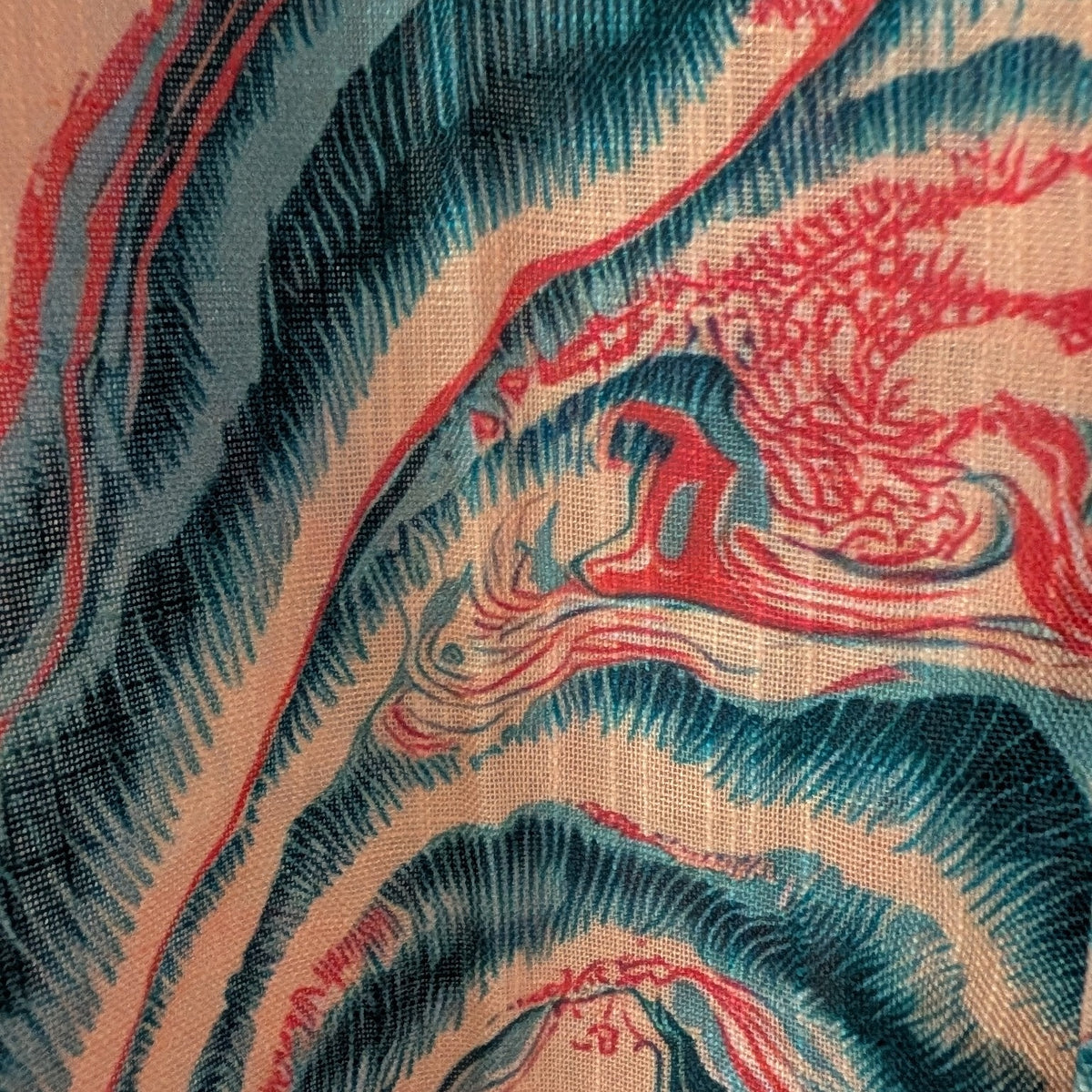 Close-up of the Smoked and Shucked raw-bar print